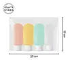 Botellas Recargables de Viaje Portátiles para Champú Gel de Ducha Tipo Exprimidor Botellas de Loción de Plástico PE Juego de Botellas Pequeñas de Viaje