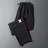 Uau! Calça Comprida Personalizada Fina de Secagem Rápida Resistente a Manchas para Primavera e Verão, Calça de Seda Gelada para Homens, Calça Casual Solta Fina de Perna Reta Casual