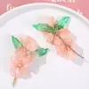 Novo Estilo Chinês Estilo Antigo Gradiente Buquê de Flores Duplas DIY Grampo de Cabelo Tecido à Mão com Contas Acessórios de Cabelo Brincos Material Atacado