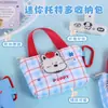 Apple West Highland Mini Tote Multifuncional Bolsa de Cosméticos Poliéster Porta-Moedas Mochila de Estudante Bolsa de Cosméticos Papelaria