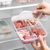2321 plástico transparente geladeira freezer caixa de carne congelada geladeira doméstica compartimento de caixa de conservação de alimentos caixa de armazenamento de alimentos
