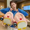 Linda Bolsa Cruzada de Peluche de Pingüino Gordito de Dibujos Animados para Niñas, Nueva Mochila Ligera de Peluche para Estudiantes de Otoño e Invierno