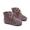Zíper Lateral Cadarços Botas de Inverno para Crianças Atacado Cor Única Casuais Confortáveis Quentes Botas de Algodão para Meninos e Meninas Botas Quentes para Crianças