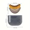 Bestseller transfronterizo: Brocha de contorno linfático con forma de media luna, cepillo de masaje facial, brocha de base portátil, brocha de maquillaje para belleza al por mayor