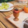 Talla de Palosanto Naranja Palosanto Pieza Pequeña con Mango de Manzana para Coche Mesa de Té Sala de Estar Calabaza Decoración de Coche