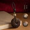 Llavero de agarwood de alta calidad con hebilla de seguridad para llaves de coche, cadena de alta gama, exquisito lanyard de regalo