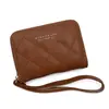 Nueva cartera corta para mujer con múltiples ranuras para tarjetas, monedero, tarjetero con cremallera versátil estilo coreano, bolsa de almacenamiento con clip para tarjetas