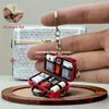 Llavero Colgante de Pascua Médico Acrílico Decoración de Oficina Festiva Diseño Gráfico Kit de Primeros Auxilios Impresión