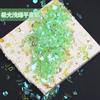 Resina acrílica color transparente tamaño pequeño forma plana broca para uñas color mezclado espíritu cálido aurora champán adornos para uñas