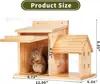 Nido de Ardilla de Madera Maciza Modelo Nuevo Transfronterizo Comedero Colgante para Ardillas al Aire Libre Caja de Cría de Madera Casa Cálida para Ardillas