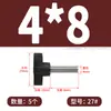 Acero Inoxidable 304 Tipo Z Cabeza de Plástico Tornillo de Mano Cabeza de Pegamento Mango de Una Palabra Ajuste Mango Tipo T Tornillo M5M6M8