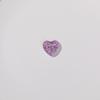 Parche de corazón cóncavo-convexo de 19 mm con sensación transparente, accesorios de resina para bricolaje, accesorios para el cabello hechos a mano, bonitos pendientes, material al por mayor