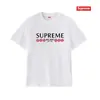 Camiseta de Algodón Pesado Moda Americana Transfronteriza Estampado de Letras Supreme Cuello Redondo Manga Corta Unisex Holgada Casual para Hombres y Mujeres