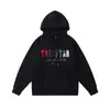 Trampa de Comercio Exterior Transfronterizo Sudadera con Capucha Casual Holgada Diseño de Estampado de Letras Degradado Arcoíris Clásico Trapstar