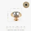 Manija de Armario Estilo Europeo, Lujo Dorado con Incrustaciones de Diamante, Manija de Puerta de Gabinete Minimalista Moderna, Manija Redonda para Cajón de Gabinete al por Mayor