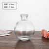 Juego de Jarrones de Vidrio Transparente de Lujo Ligero con un Toque de Alta Gama para Arreglos Florales, Jarrón de Vidrio Hidropónico Decoración de Escritorio