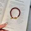 2026 Ano do Cavalo, Tudo de Bom para o Ano, Pulseira de Presente do Ano Zodiacal, Contas Vermelhas, Contas da Sorte do Cavalo Zodiacal, Pulseira Estilo Casal