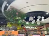 Ramas de flor de cerezo flor de durazno falsa plantas verdes de techo decoración enredaderas de flores de interior pared de celebridad de internet supermercado restaurante habitación cubierta superior fealdad
