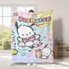 Manta Linda de Dibujos Animados Sanrio para Exportación Transfronteriza Tipo Manta de Franela Estampada Manta para Cuatro Estaciones y Descanso para el Almuerzo con Aire Acondicionado