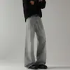 Ropa Popular para Hombre / Novedad de Primavera Estilo Americano High Street Peso Pesado Jeans Versátiles de Longitud Completa para Hombres y Mujeres, Corte Holgado con Ligero Desflecado