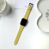 Adecuado para Apple iWatch de las Generaciones 10 y 11, Correa de Cuero Genuino con Patrón de Lichi de Color Sólido, Huawei Fit4 Gt, Pulsera Xiaomi