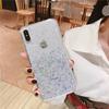 Cielo estrellado lámina de plata para funda de teléfono iPhone14pro 13 Apple 12ProMax epoxi con purpurina 78 resistente a caídas XR