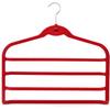 Cabide de calças de quatro grades multifuncional antiderrapante 4 grades cabide mágico para pendurar lenços de seda cabide de calças de armazenamento multicamadas com mini gancho