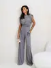 Traje de Moda Casual Xadrez Feminino Estilo Europeu e Americano Estação Independente da Amazon Ins Comércio Exterior Transfronteiriço Primavera e Verão 2025