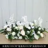 Placa de fundo vermelho para casamento palco floral fileira de flores de palco placa KT floral flor amarrada fileira de flores de banquete de casamento flor artificial