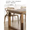 Nova Mesa de Jantar e Escrivaninha Mobien Estilo Chinês para Sala de Estar, Mesa Longa no Mesmo Estilo Nórdico do Conjunto de Mesa de Jantar em Madeira de Freixo Branco