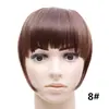 Peluca de Flequillo Multicolor Transfronteriza al por Mayor para Mujer, Postizo para la Parte Superior de la Cabeza, Flequillo Estilo Cómico, Flequillo Falso de Fibra Sintética Estilo Francés sin Costuras