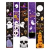 Tapiz de Fondo de Halloween Transfronterizo Hecho a Medida para Decoración de Ambiente de Fiesta de Festival al Aire Libre Banner de Tela Colgante 3X5