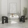Silla de Comedor Sofá Individual Sala de Estar Moderno Simple Creativo Rectangular Acrílico Placa de Roca Mesa de Comedor Combinación de Mesa y Silla de Arte