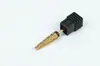 Ponta de polimento de unha estendida com dentes de ouro revestida de titânio, ponta de lixamento para remoção e modelagem de unhas, acessório para máquina de polimento elétrica