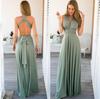 Ebay Europeu e Americano AliExpress estação independente multi-desgaste multi-corda cruz backless bandage vestido vestido longo