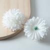 Bola de simulação crisântemo cabeça ping pong crisântemo dente de leão flor arco de cabelo flor grampo de cabelo cocar artesanal DIY flor material de parede