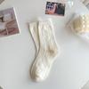 Calcetines blancos jk para mujer, primavera y verano, de algodón fino, estilo japonés, lolita, lolita, transpirables, de longitud media, para verano.