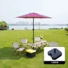Guarda-sol de Exterior, Guarda-sol de Pátio, Guarda-sol de Sol, Guarda-sol de Barraca de Camping, Guarda-sol de Coluna Central para Proteção Solar de Jardim, Guarda-sol de Praia de Lazer com Manivela