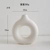 Produto Quente Transfronteiriço Vaso de Plástico Nórdico Criativo Branco Formato de Rosquinha Mesa Luz Luxo Retro Ornamentos Decorativos