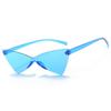 Gafas de Sol Triangulares Estilo Coreano Ojo de Gato Borde Integrado Sin Marco Mariposa Celebridad de Internet Gafas Retro