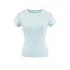 Top de manga corta con cuello redondo pequeño de Lyocell Tencel de doce colores, nuevo estilo verano 2025, ligero y transpirable, efecto adelgazante, camiseta