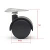 Suministro de fábrica rueda universal para calentador con freno rueda universal carrito rueda móvil silenciosa placa de hierro triangular castor