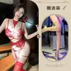 Fragancia Night Ting Lencería Morada Sexy Cuello Colgante Encaje Push-up Anillo para Pierna Sexy Traje