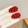 Pinza de Nube para Niña Estilo Coreano Simple de Tela Lunares Pinza BB para Parte Trasera de la Cabeza o Flequillo