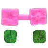Molde de Silicona con Forma de Pinza de Hoja de Flor Flor de Cinco Pétalos Trébol de Cuatro Hojas Molde para Pastel Molde para Pastel de Chocolate Fondant