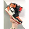 Tênis de Basquete Putian Puro Original Aj1 Jordan 1 Cano Alto Preto e Branco Panda Chicago Tênis Quebrados Esportivos Masculinos e Femininos Tênis Casuais