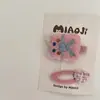 Adorable Oso de Fieltro de Lana Combinación de Pasador y Diadema para el Cabello Pasador Lateral para Bebé Gomas Elásticas