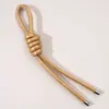 Llavero Colgante de Cordón de Cuero Peruano Hecho a Mano DIY Cadena Tejida para Teléfono Fabricación de Llaveros Accesorios para Bolsas