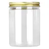 Frasco Sellado de Plástico Botella de Empaque de Cristal para Mascotas Galleta Nuez Flor Té Comida Frasco de Plástico Frasco de Plástico Redondo Engrosado