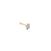Comercio exterior transfronterizo mini ciruela varilla recta incrustada circonita clavo de hueso de oreja femenino Joker pendientes pequeños simples pendientes al por mayor